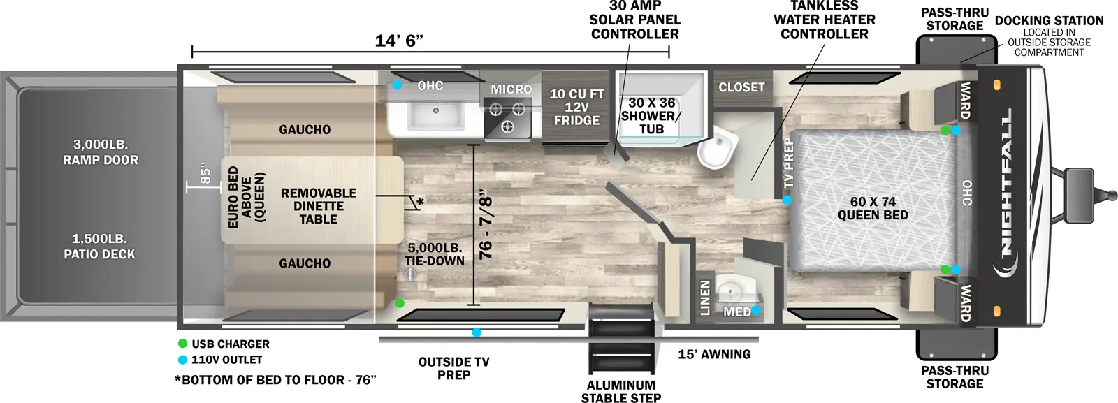 Nightfall 25N Floorplan